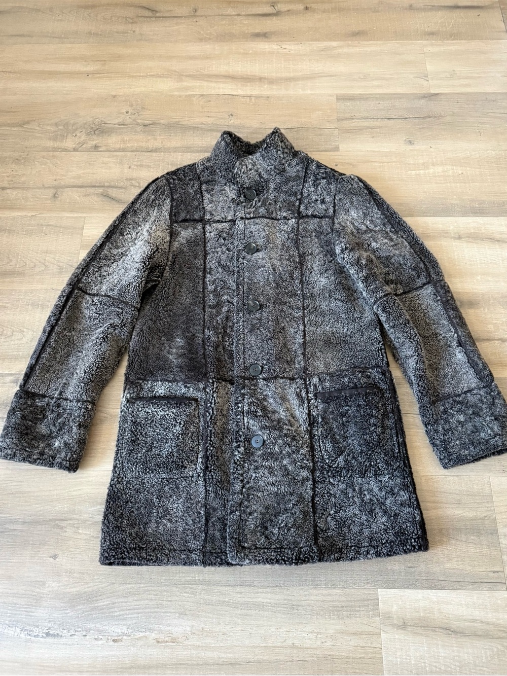 Vintage 90s Dominic Bellissimo Brown Reversible Shearling Coat - Small / Medium - Picture 5 of 8